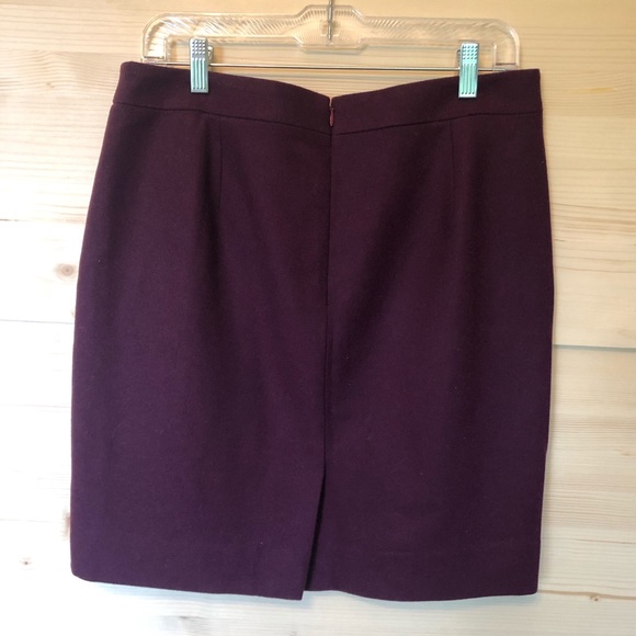 J. Crew Factory Double-Notched Wool Mini Skirt - Picture 6 of 8